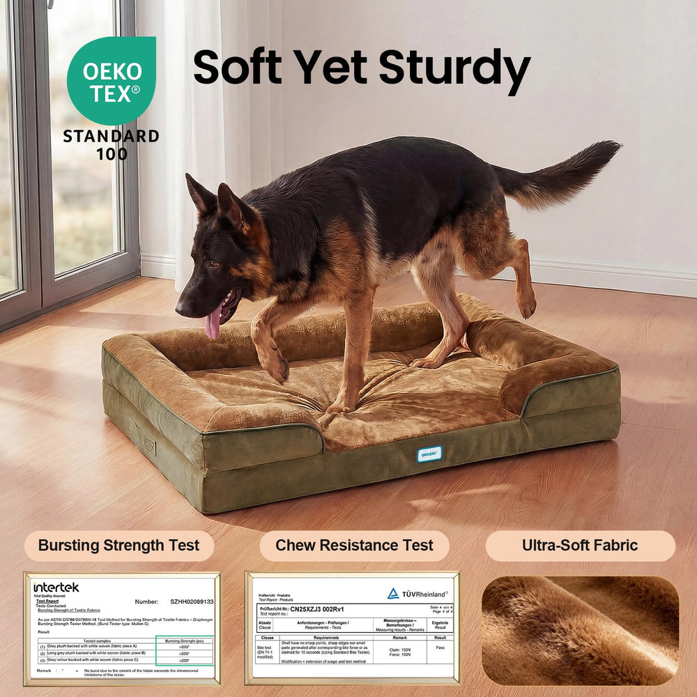 OhGeni waterproof liner guards against spills on the bed