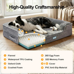 OhGeni dual-layer memory foam and egg-crate for breathable comfort