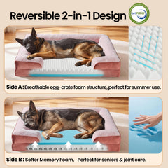 Ultra-soft plush sleep surface of OhGeni bed for noses and paws
