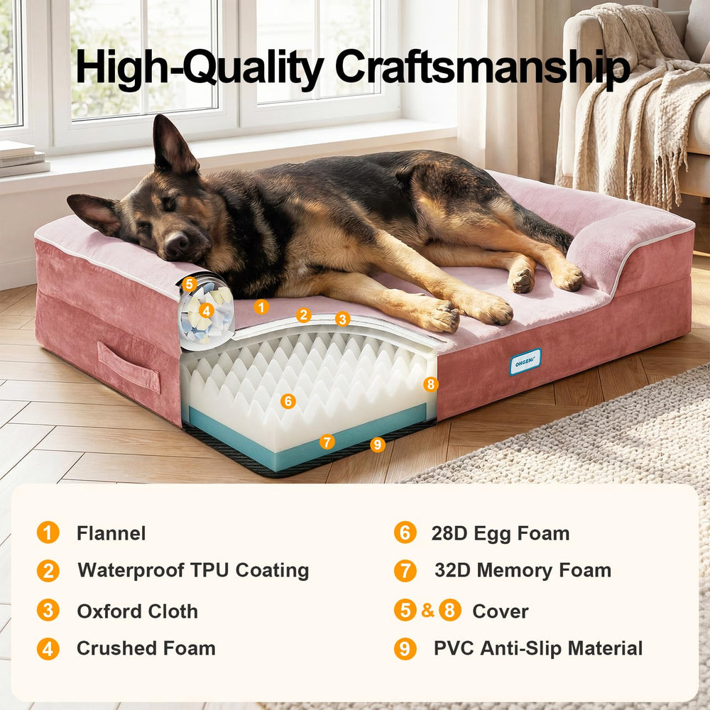 Large 44-inch OhGeni bed available for indoor, outdoor, or car use