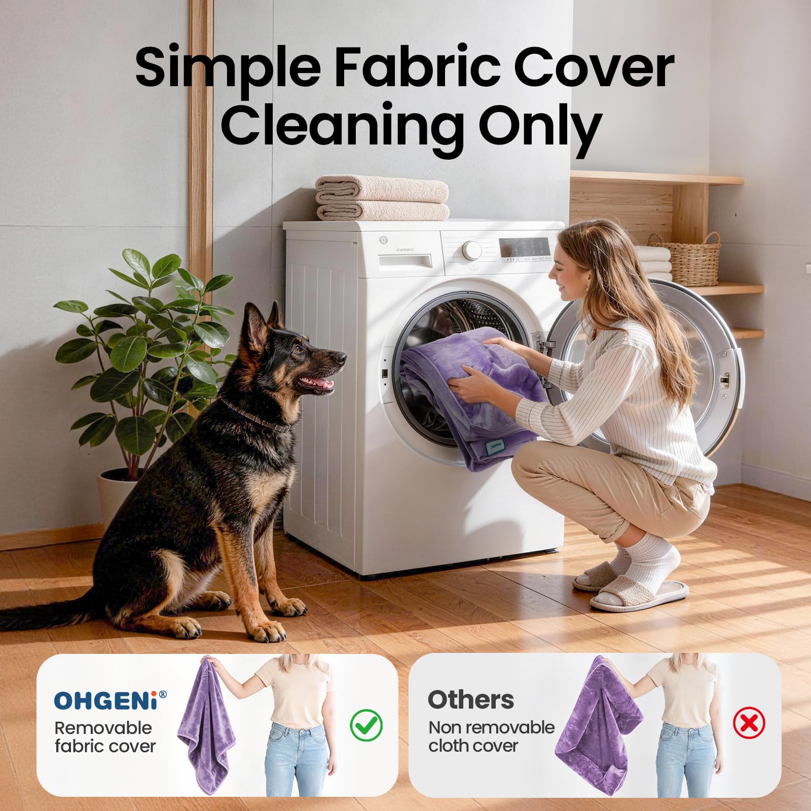 OhGeni water-resistant sides add extra defense on slippery floors.