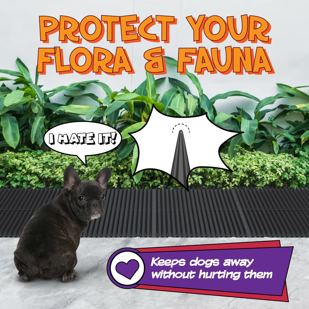 ohlela digging deterrent mat helps stop digging in garden and yard.