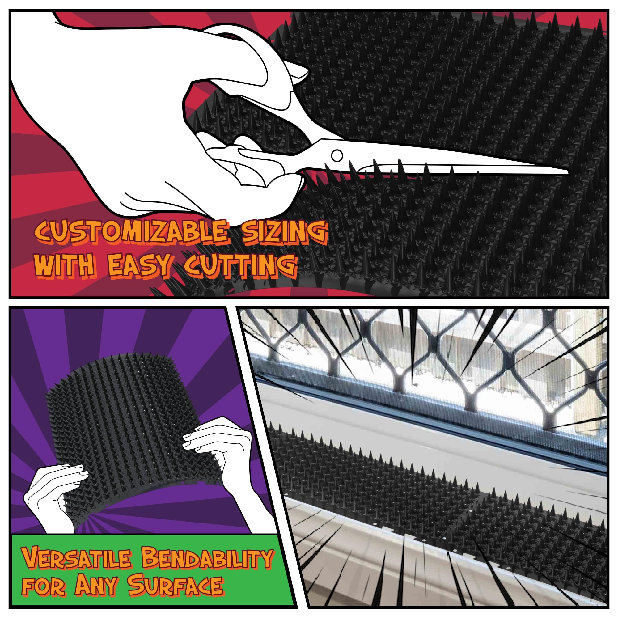 ohlela easy-to-use cat deterrent mat for quick placement and setup.