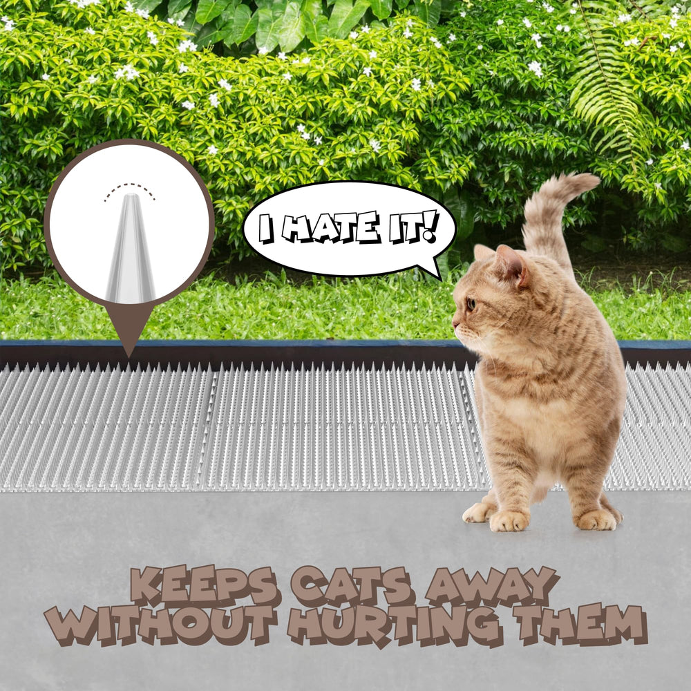 ohlela scat mat garden protector deters digging and plant damage.