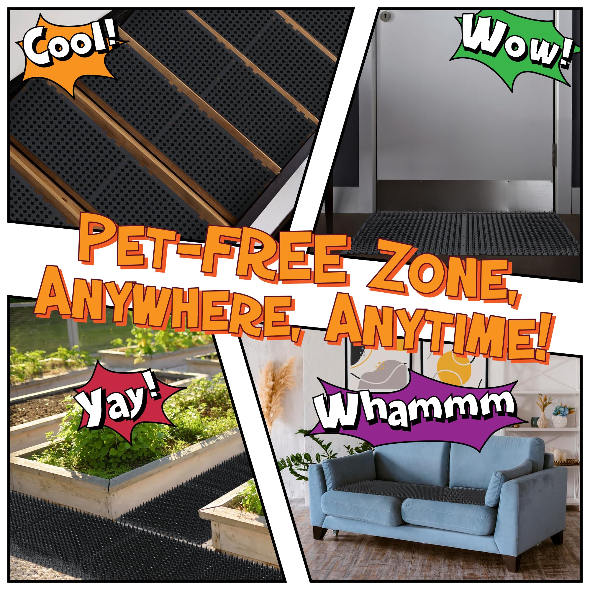 ohlela wide-area coverage 23sqft deters pets across large spaces.