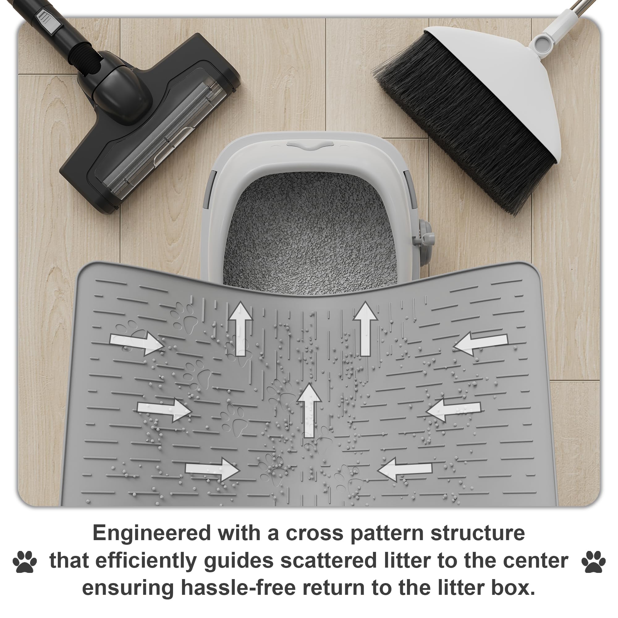 OHMO waterproof BPA-free mat resists odors and stains for convenient maintenance.