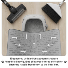 OHMO waterproof BPA-free mat resists odors and stains for convenient maintenance.