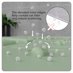 OHMO silicone mat durability close-up demonstrates non-porous, waterproof surface that resists stains.