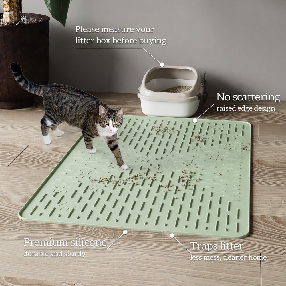 OHMO mat doubles as door mat and shoe drip tray in entryways.