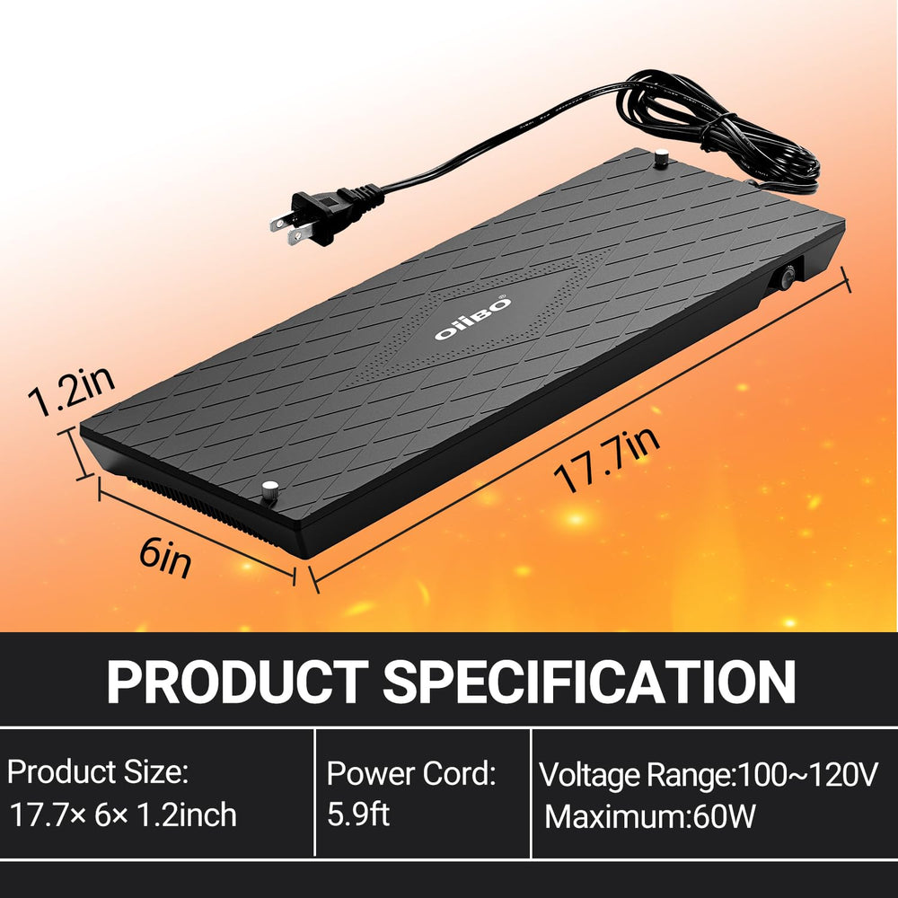 Oiibo Heat Panel supports terrariums up to 48 by 24 by 24 inches.