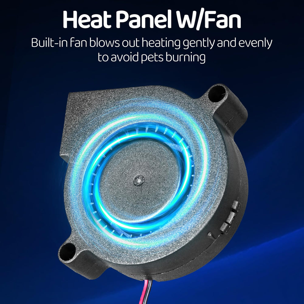 Oiibo reptile heating panel 24-hour heat image indicating constant warmth.