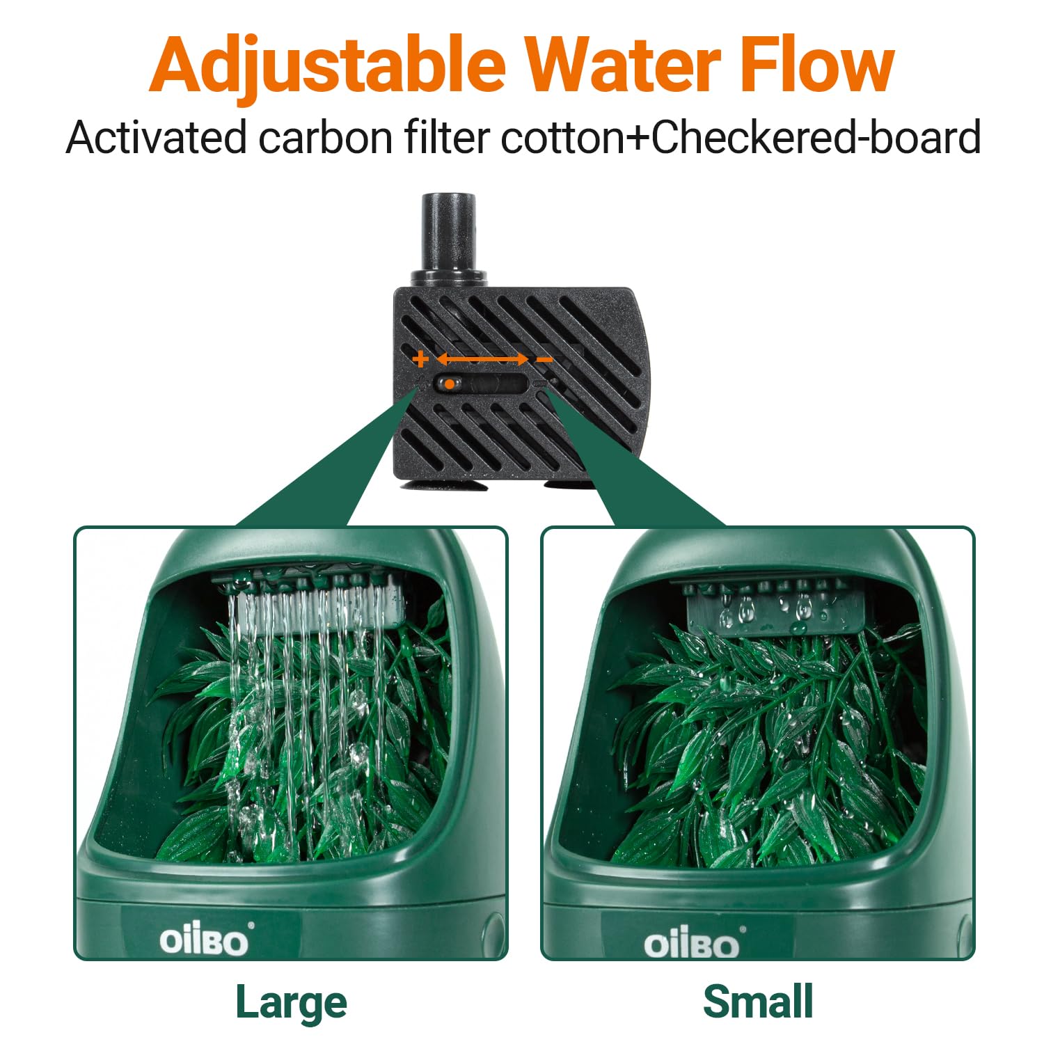Oiibo Reptile Water Dispenser 800ml capacity supports longer refills.