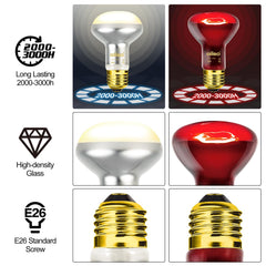 Oiibo UVA reptile light bulb closeup highlighting natural rays and behavioral support