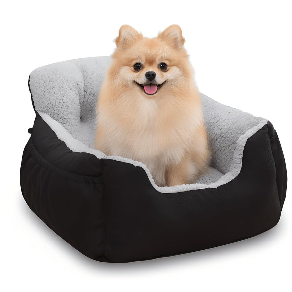 Oiilores dog car seat bottom cushion detachable for separate cleaning.