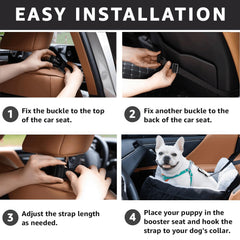 Oiilores dog car seat reversible cotton-linen side delivering breathable cooling.