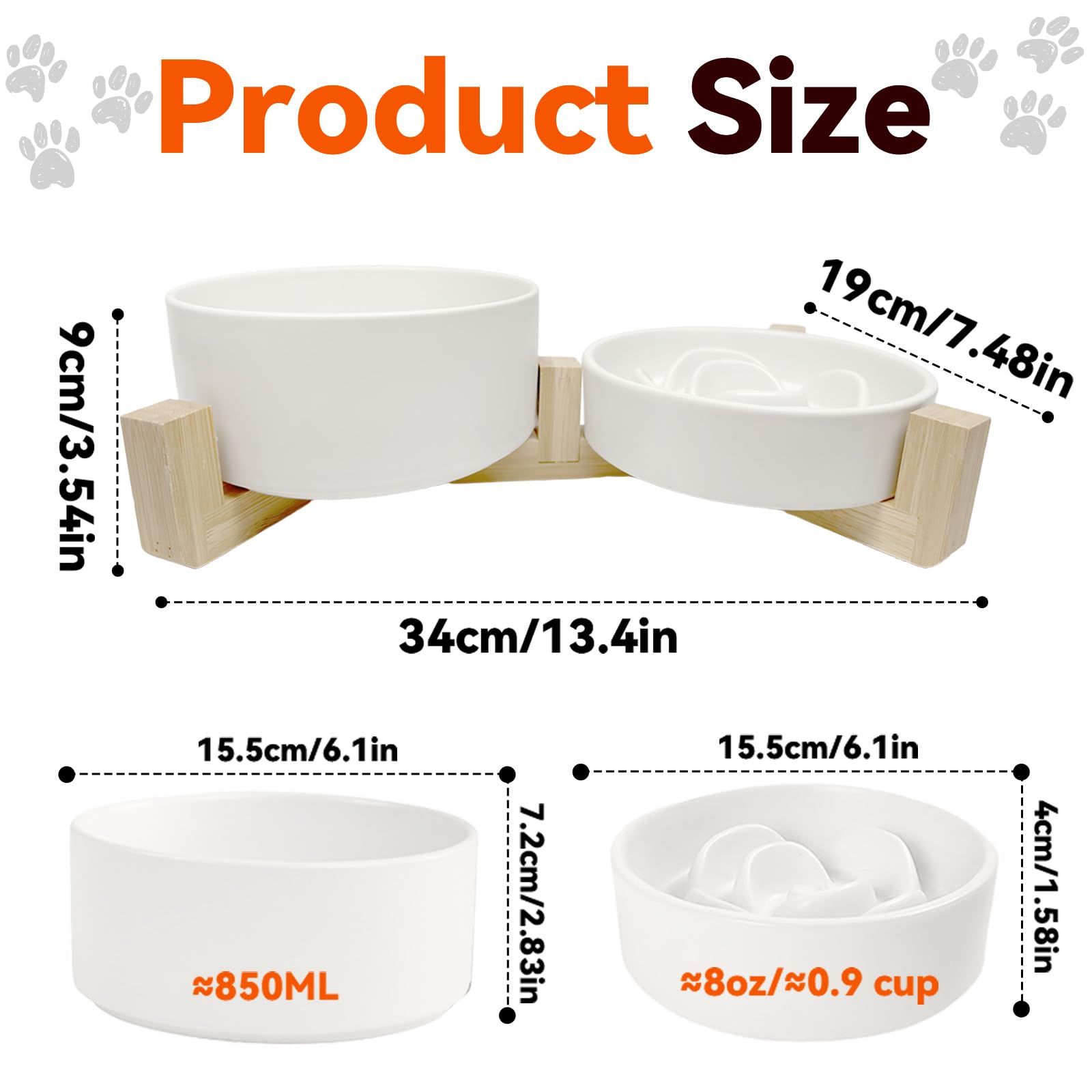 OiKOOiORM wooden stand provides sturdy support for bowls during meals.