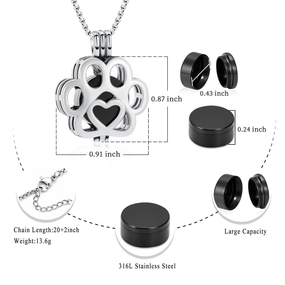 Oinsi ashes necklace adjustable chain demonstrates versatile length for comfortable daily wear.