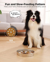Oiwliur Slow Feeder Dog Bowl base detail highlights non-slip bottom