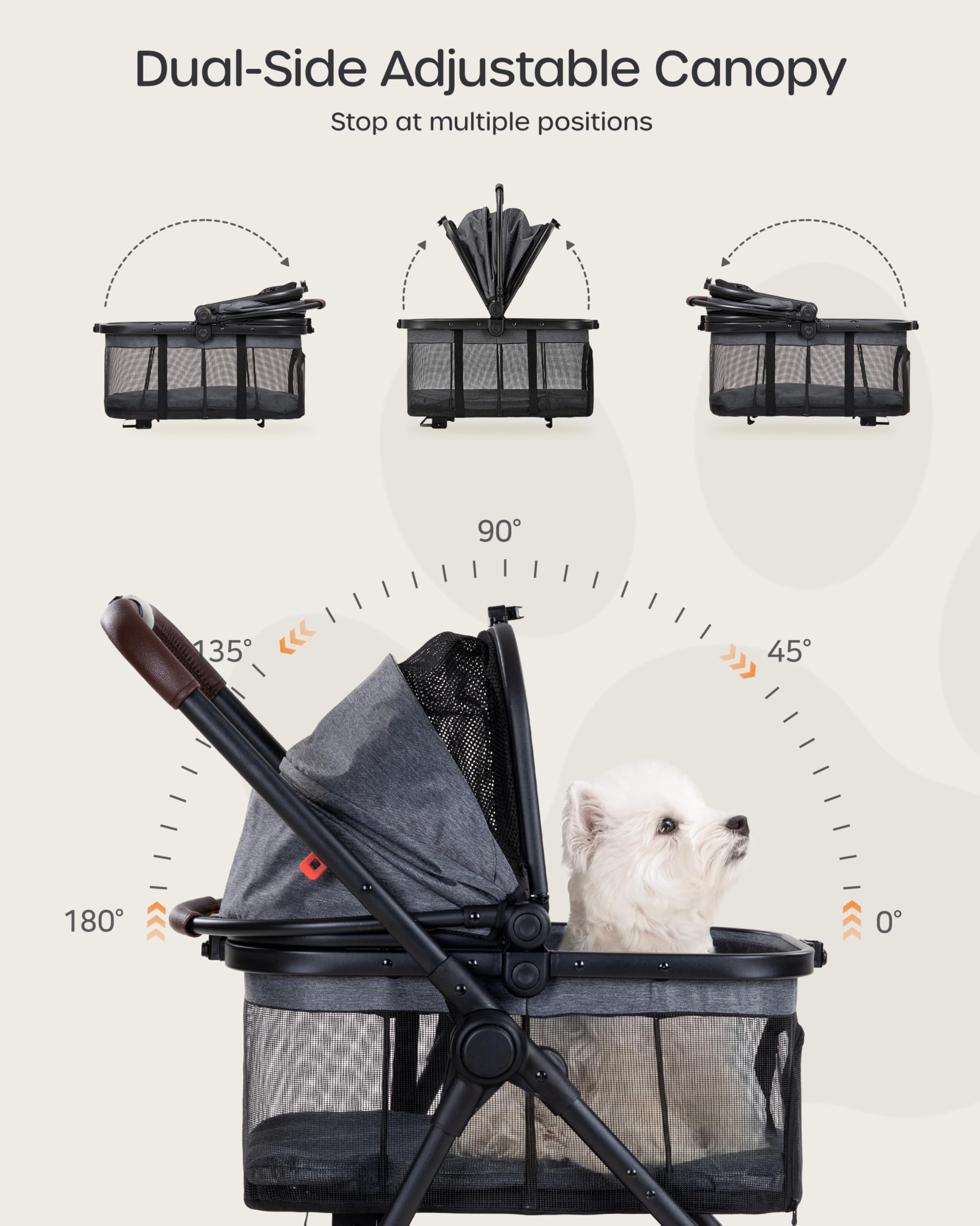 OJCME stroller in car-seat mode for seamless travel transitions
