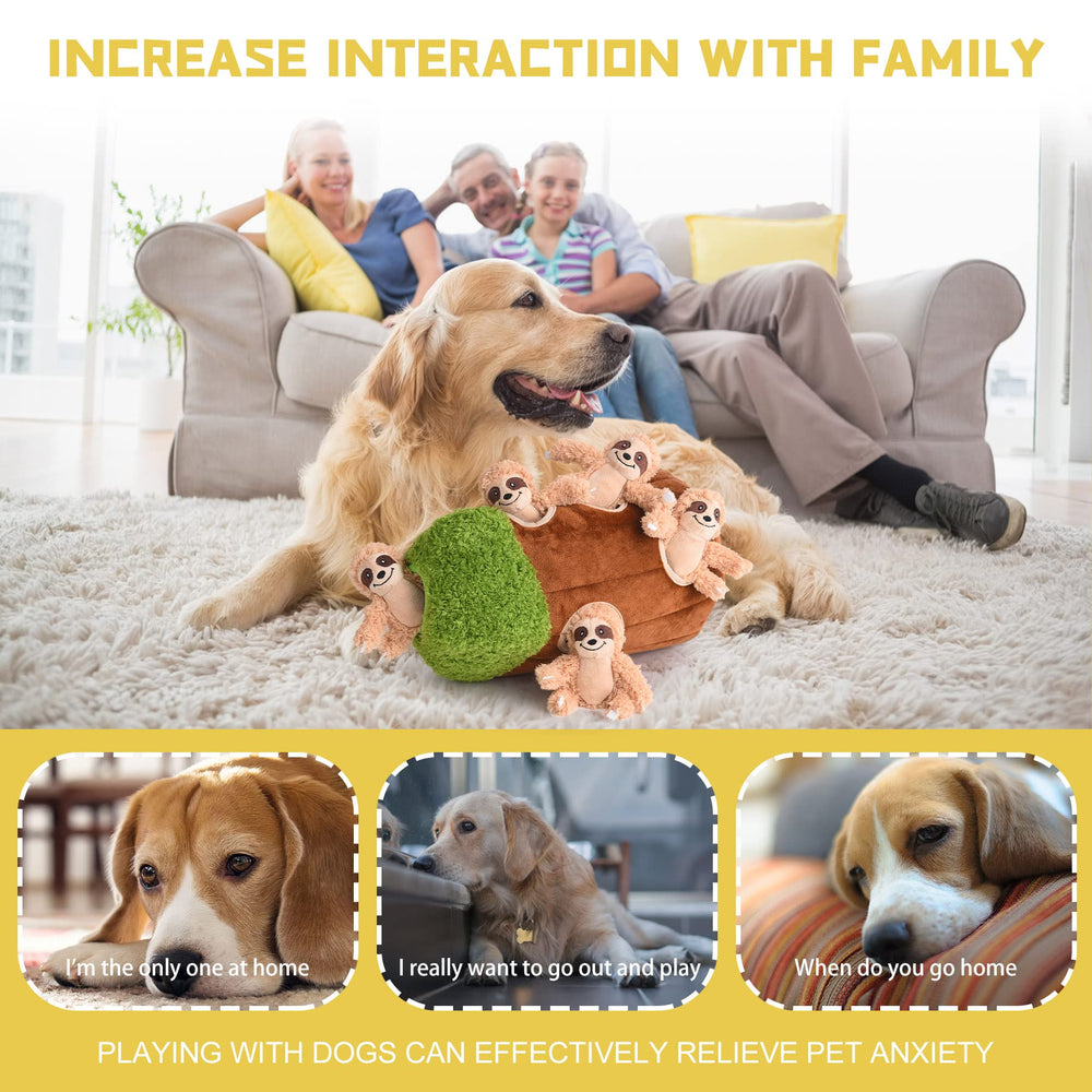 Okegztoa dog toy offers interactive hide-and-seek fun for large breeds.