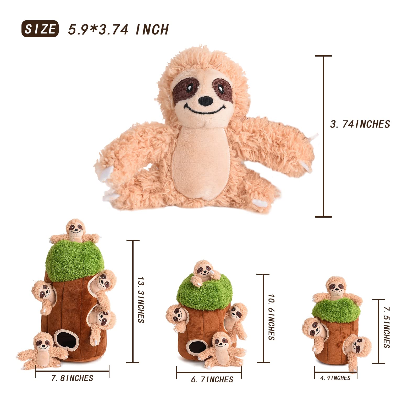 Okegztoa plush squeaky toy provides gentle texture ideal for teething and soft chewing.
