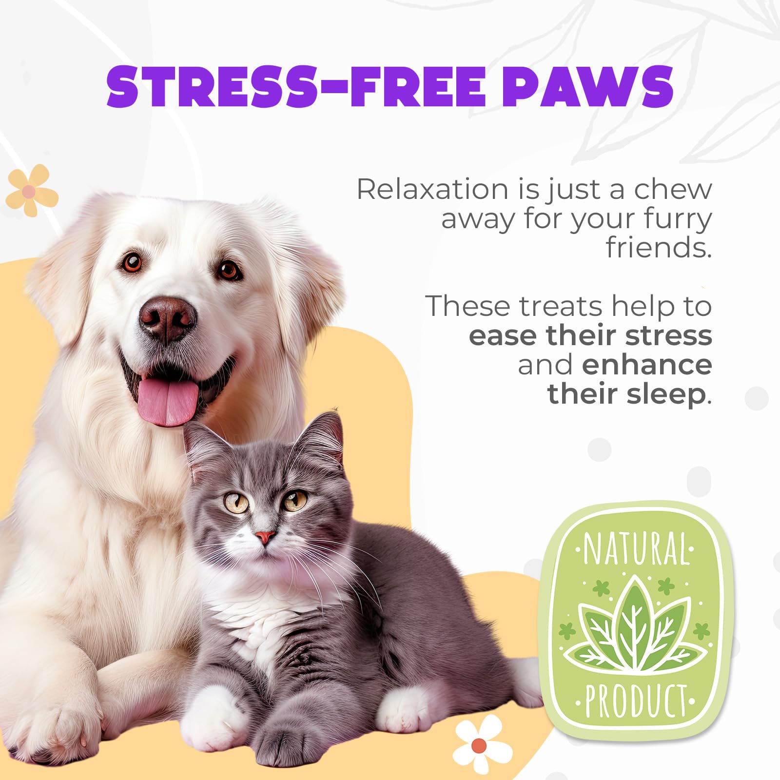OKKÖBI hemp calming chews ingredients label highlights natural botanicals