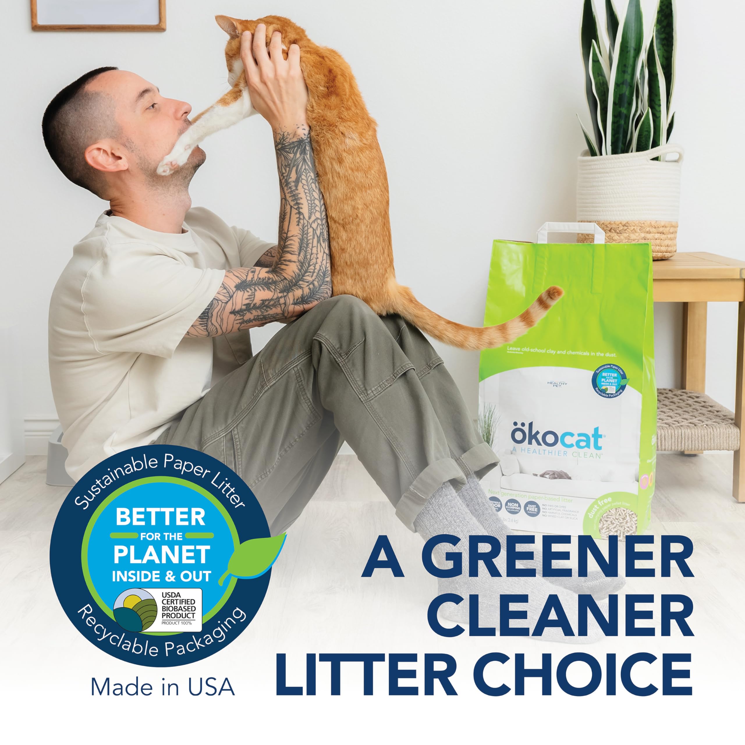 ökocat post-surgical needs litter supports gentle care.