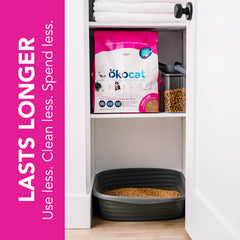 okocat unscented litter offers fragrance-free use for sensitive cats