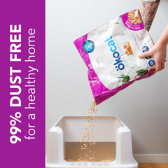 ökocat unscented odor control with natural wood fiber for a fresher home.