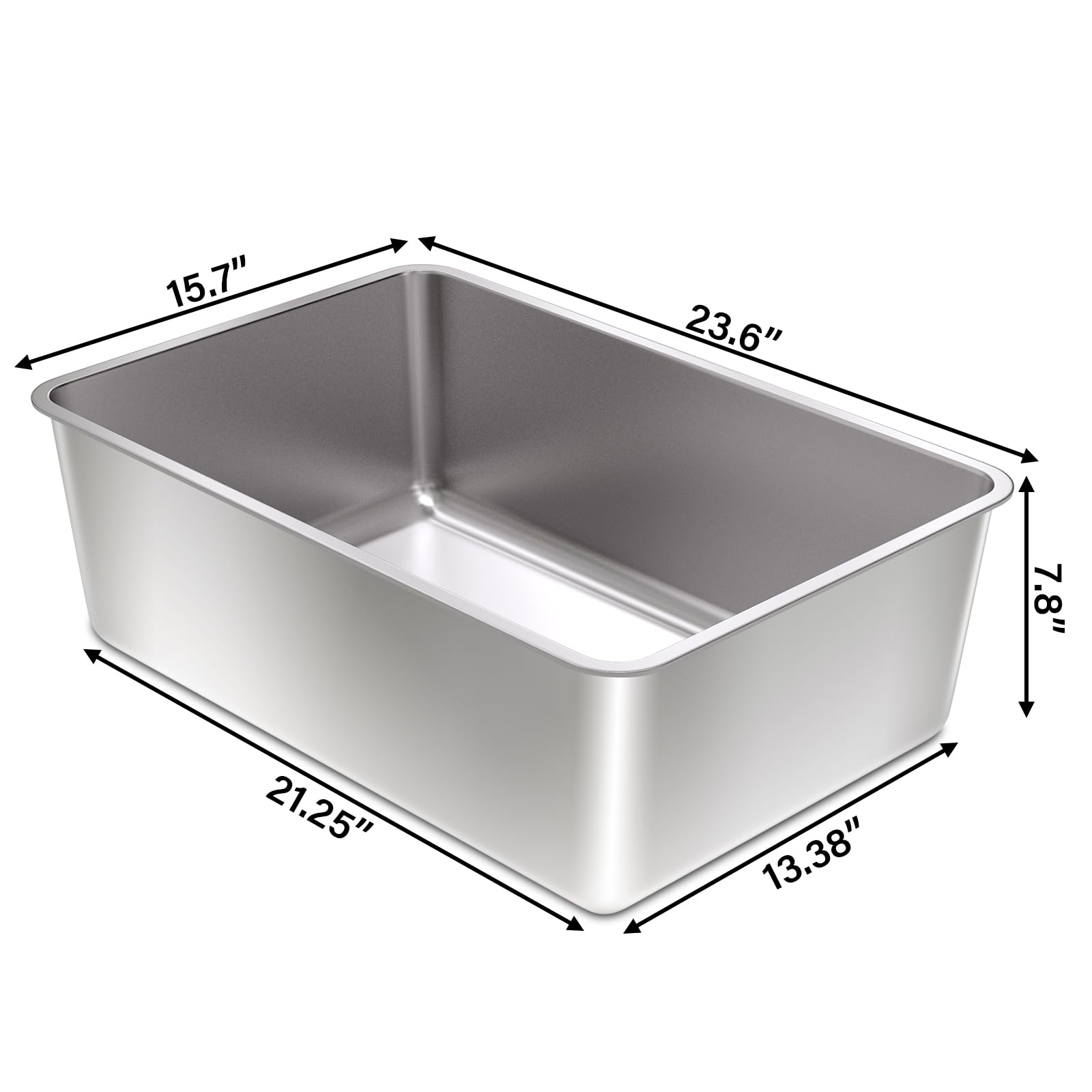 Olacat high-sided litter box prevents spills and urine splashes