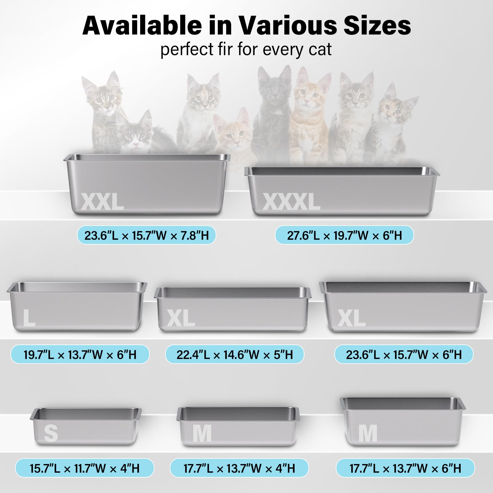 Olacat multi-cat friendly litter box suitable for several cats