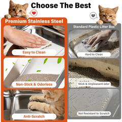 Olacat premium stainless steel construction resists rust and odors