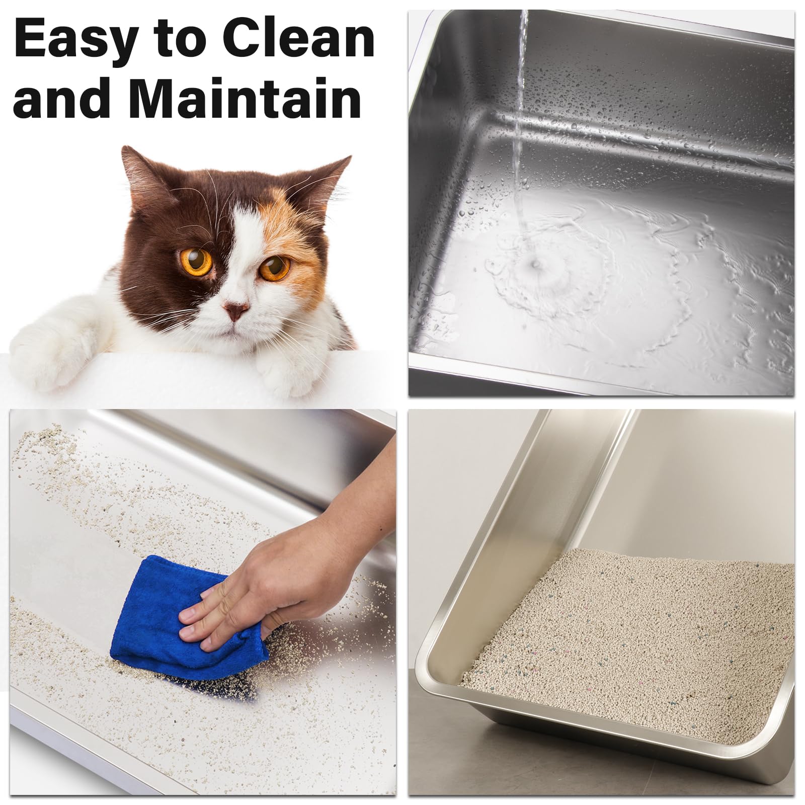 Olacat easy-clean surface resists stains and odors.