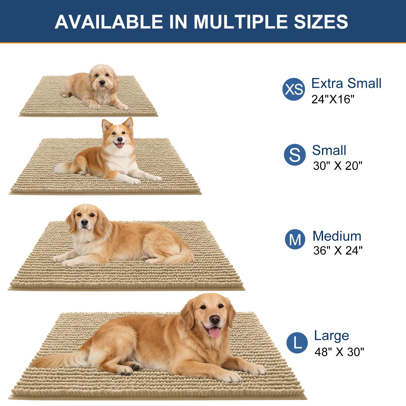 OLANLY absorbent dirt trapping mat keeps moisture and mud outside