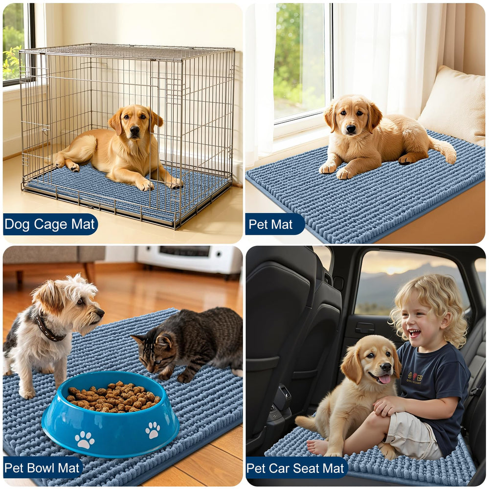 OLANLY mat can double as crate liner or feeding area mat.