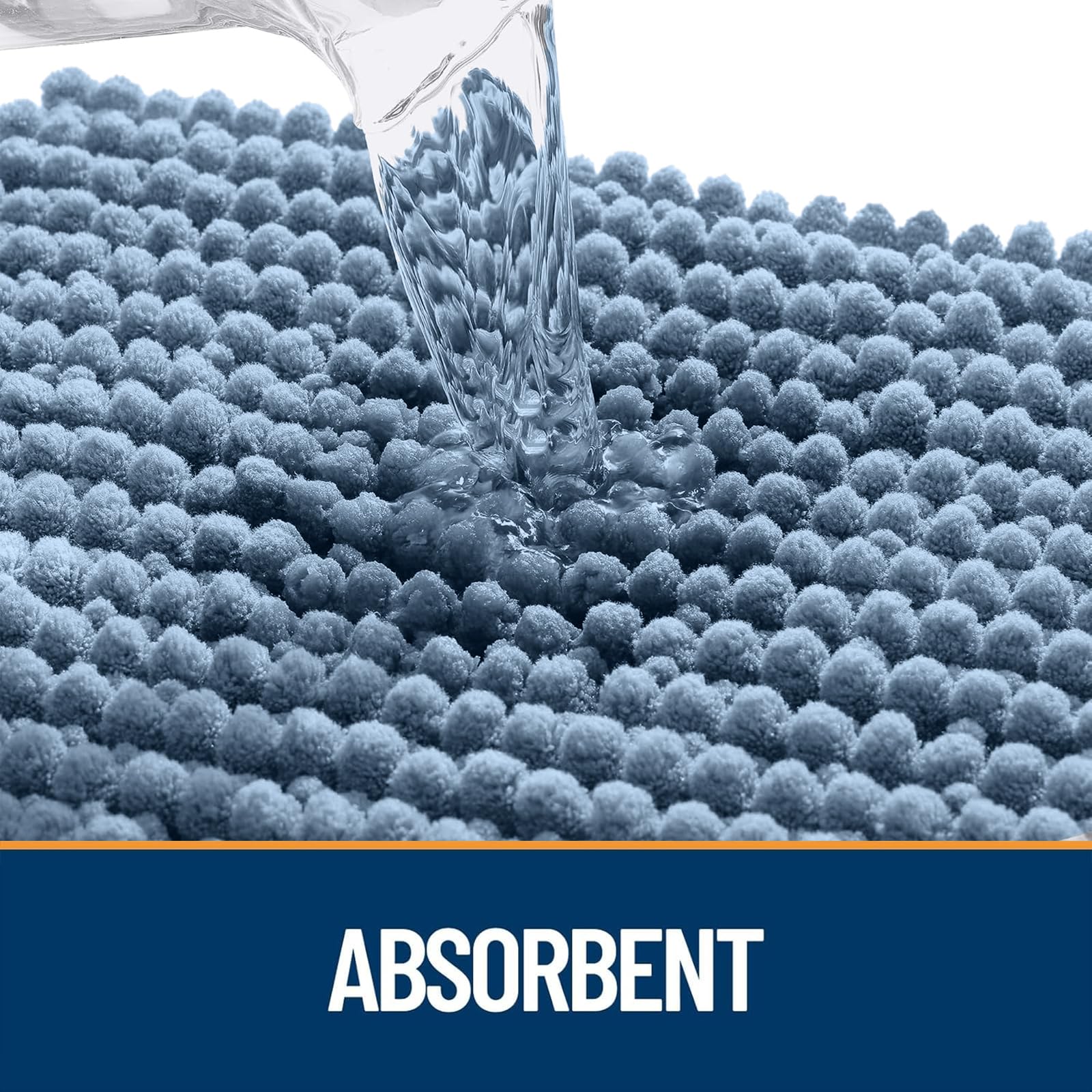 OLANLY mat is machine washable for easy cleaning and quick refresh.