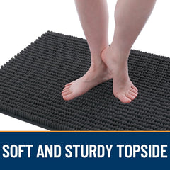 OLANLY mat with anti-slip textured base for stable footing