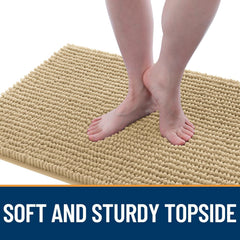 OLANLY non slip rubber base prevents movement on tile floors