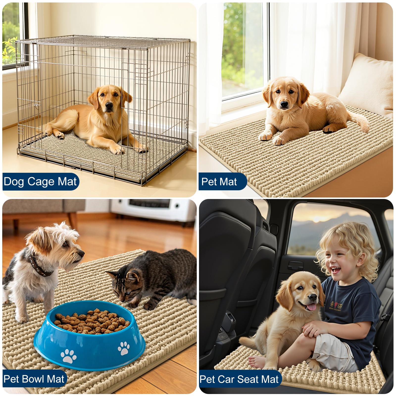 OLANLY quick dry indoor pet mat by the doorway