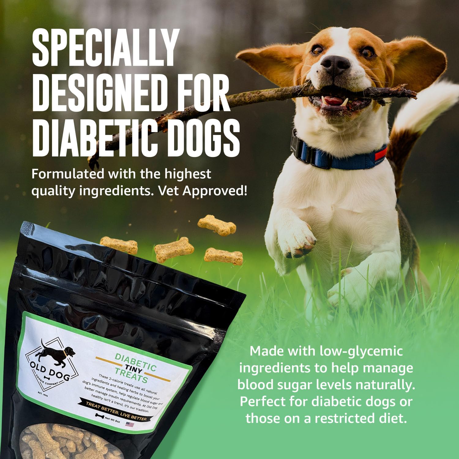 Old Dog Cookie Company 2-calorie cookies ideal for low-calorie training rewards