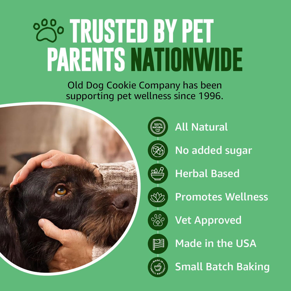 Old Dog Cookie Company crunchy bite-sized treats perfect for all breeds