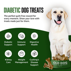Old Dog Cookie Company close-up biscuit shows low-calorie diabetic-friendly formula