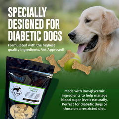Old Dog Cookie Company ingredients graphic highlights real pumpkin and natural ingredients