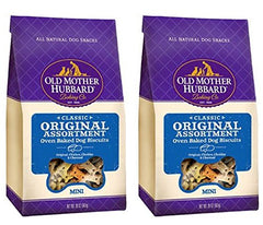 Old Mother Hubbard Crunchy Classic two-pack bags showing original assortment for daily rewards.