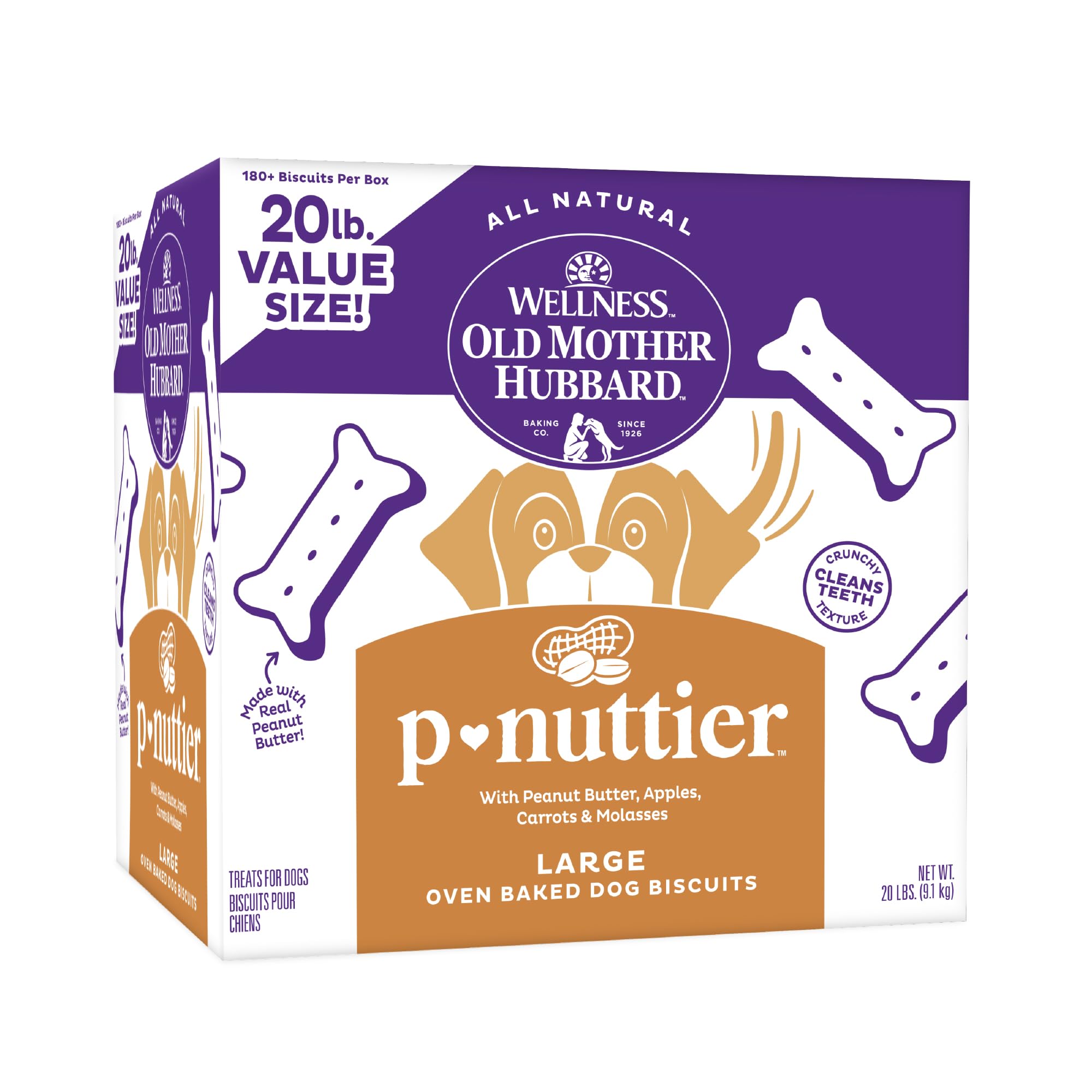 Old Mother Hubbard P-Nuttier biscuit closeup showing crunchy texture for training rewards