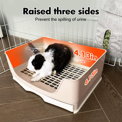 Oleisert cage attachment buckle keeps the litter box securely in place.