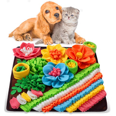 Oliumt Snuffle Mat for dogs brown promotes slow feeding and mental engagement