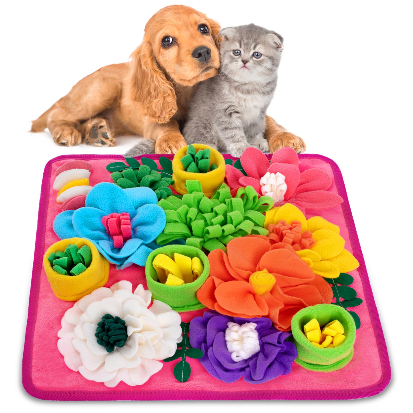 Oliumt Snuffle Mat for dogs promotes stress relief through scent work during meals