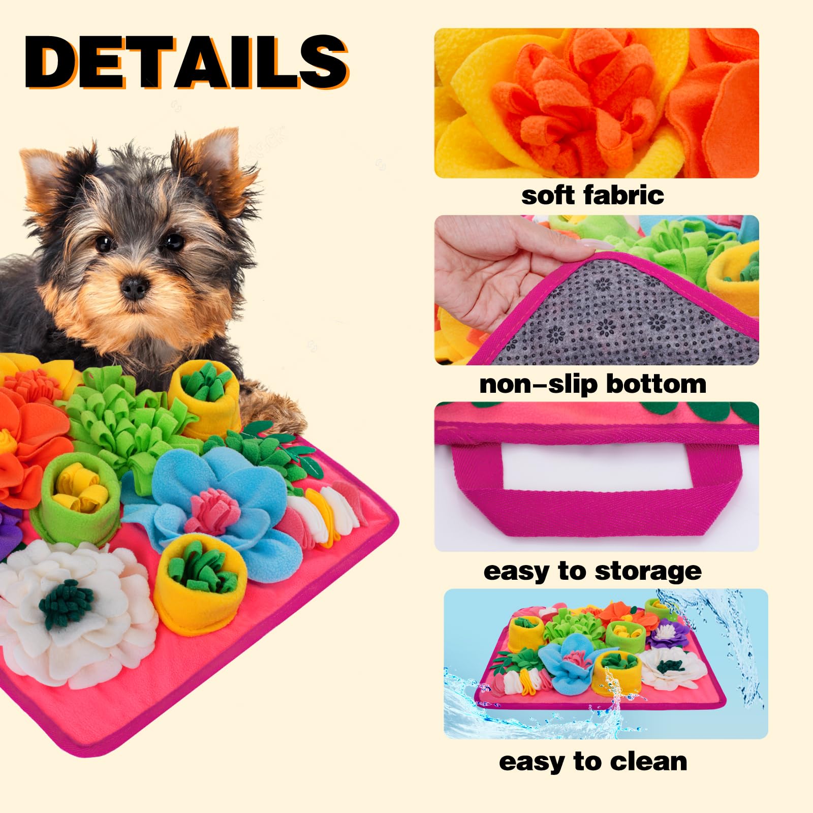 Oliumt Snuffle Mat for small pets invites foraging, enrichment, and curiosity