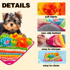Oliumt Snuffle Mat close-up shows textured fabric for scent work.